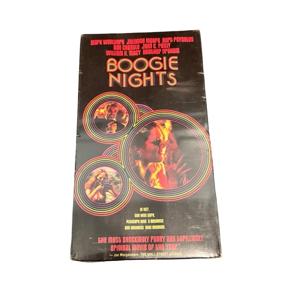 Boogie Nights VHS 1997 Paul Thomas Anderson Mark Wahlberg‎ Burt Reynolds R Rated